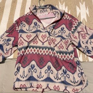 Hippie Aztec Pattern Half / Quarter Zip Sweatshirt